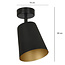 Raahe gold and black directional single ceiling lamp 1x E27