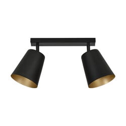 Emibig Raahe dubbele goud en zwarte richtbare dubbele plafondlamp 2x E27