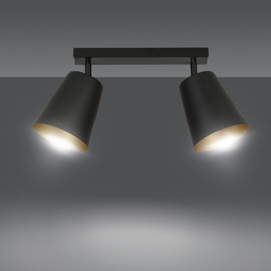 Emibig Emibig Raahe double gold and black directional double ceiling lamp 2x E27 - Perfect lighting for any space