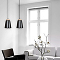 Emibig Emibig Kaarina 2L schwarze Pendelleuchte mit Holz 2x E27 - Perfekte Beleuchtung für jeden Raum