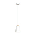 Emibig Emibig Kaarina weiße Pendelleuchte mit Holz 1x E27 - Perfekt für jeden Raum