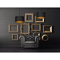 Goteborg black with gold hanging lamp cylinder 1x E27