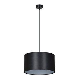 Goteborg black-silver hanging lamp cylinder 1x E27