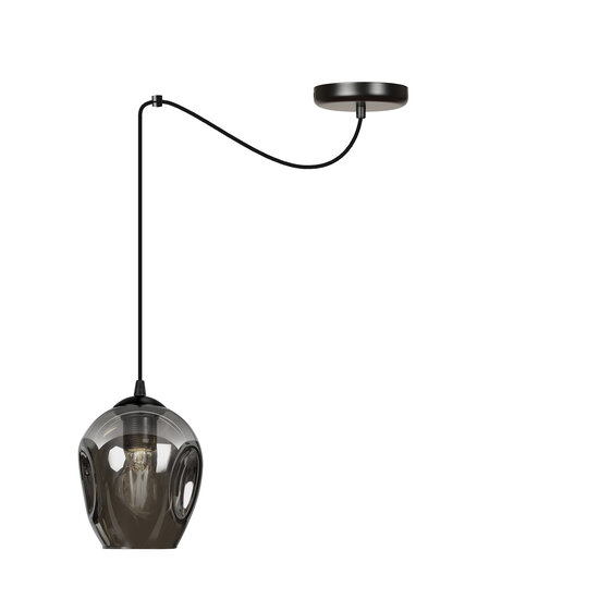 Emibig Emibig Malmo 1L pendant fumed E27 decentralizable - Ideal lighting for any space