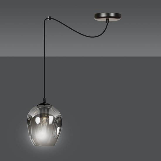 Emibig Emibig Malmo 1L pendant fumed E27 decentralizable - Ideal lighting for any space