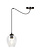 Emibig Malmo transparent 1L pendant E27 decentralizable