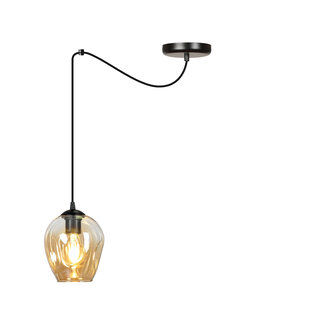 Emibig Malmo suspension 1L couleur ambre E27 décentralisable