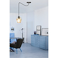 Suspension Malmo couleur ambre 1L E27 décentralisée