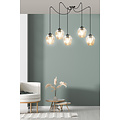Emibig Emibig Malmo amberkleurige 5x E27 pendel E27 decentraliseerbaar - Perfect voor moderne interieurs