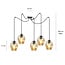 Emibig Emibig Malmo amber colored 5x E27 pendant E27 decentralizable - Ideal for modern interiors