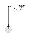 Emibig Emibig Uppsala schwarze 1L Pendelleuchte transparentes Glas E14 - Ideal für eine gemütliche Atmosphäre