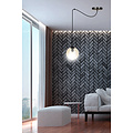 Uppsala hanglamp met amber glazen bol E14