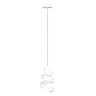 Helsingborg witte spiraal metaal hanglamp 1x E27