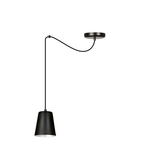 Jonkoping zwarte met wit 1L hanglamp E27
