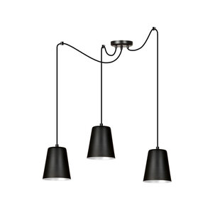 Jonkoping 3L black with white hanging lamp 3x E27