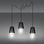 Jonkoping 3L black with white hanging lamp 3x E27