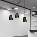 Jonkoping goud en zwarte 3L hanglamp 3x E27