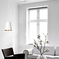 Jonkoping weiß-goldene 1L-Hängelampe E27