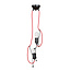 Lund 2x E27 hanging lamp black climbing guys