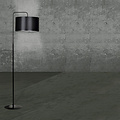 Emibig Emibig Umea lampe debout noire avec abat-jour noir 1x E27 - Éclairage idéal pour chaque pièce
