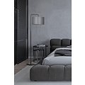 Umea floor lamp black and gray round shade 1x E27