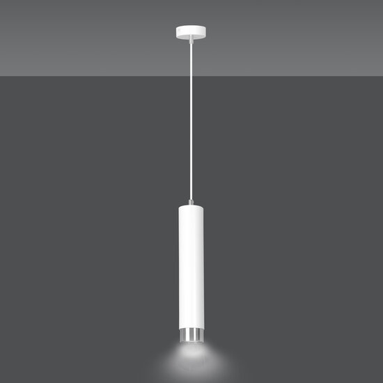 Emibig Emibig Gavle witte pendelkoker GU10 met chroom afwerking - Perfect voor moderne verlichting in elke ruimte