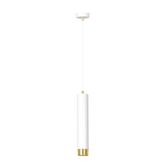 Emibig Emibig Gavle lampe suspendue blanche et dorée tube GU10 - Créez une ambiance chaleureuse chez vous