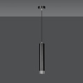 Emibig Emibig Gavle tube pendante noire GU10 avec finition chrome - Éclairage idéal pour tout espace