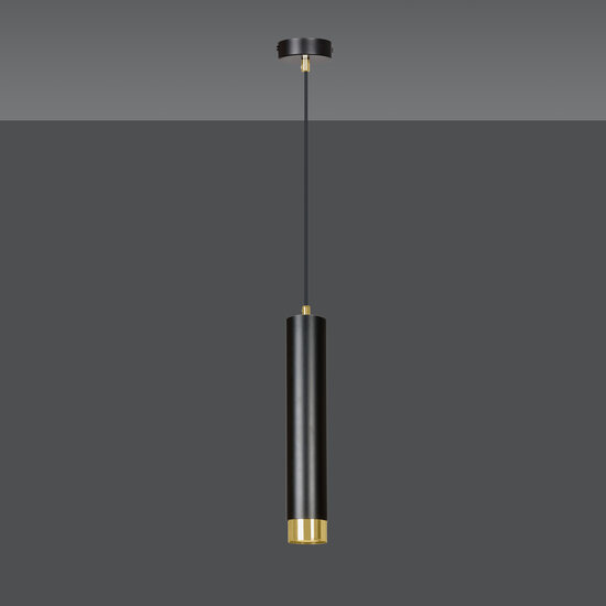 Gavle gold and black revolving tube GU10 adjustable in height