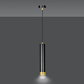 Gavle gold and black revolving tube GU10 adjustable in height