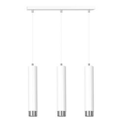 Emibig Gavle 3L witte pendelkoker GU10 met chroom afwerking