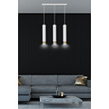 Emibig Emibig Gavle 3L wit en goud hangende cilinders GU10 - Perfect voor sfeervolle verlichting in uw slaapkamer