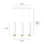 Emibig Emibig Gavle 3L wit en goud hangende cilinders GU10 - Perfect voor sfeervolle verlichting in uw slaapkamer