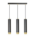 Emibig Emibig Gavle 3L cilindros colgantes negro y oro GU10 - Iluminación ideal para cualquier espacio