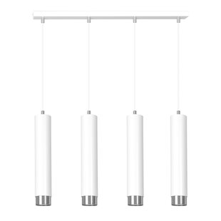 Gavle 4L white GU10 pendant boiler with chrome finish