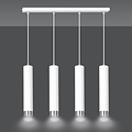 Gavle 4L witte pendelkoker GU10 met chroom afwerking