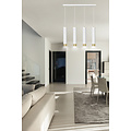 Gavle 4L wit en goud hanglamp GU10 kokers