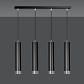Emibig Gavle 4L schwarzer GU10-Hängekessel mit Chromoberfläche - Ideal für moderne Innenräume