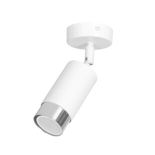 Spot de plafond Boras GU10 finition luxe blanc et chrome