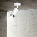 Boras ceiling spotlight GU10 white and chrome luxury finish