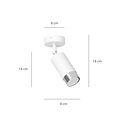 Emibig Emibig Spot de techo Boras GU10 blanco y cromo acabado de lujo - Iluminación ideal para cualquier espacio