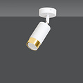 Spot de plafond Boras blanc finition dorée orientable GU10