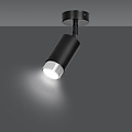Emibig Boras schwarzer Deckenstrahler GU10 mit Chrom-Luxus-Finish - Perfekte Beleuchtung für moderne Räume