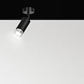 Spot de plafond Boras noir GU10 avec finition chrome luxe