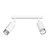 Spot double plafond Boras GU10 finition luxe blanc et chrome