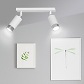 Emibig Emibig Boras double ceiling spotlight GU10 white and chrome luxury finish - Ideal for modern interiors