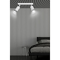 Boras Doppel-Deckenstrahler GU10 in Weiß und Chrom mit Luxus-Finish