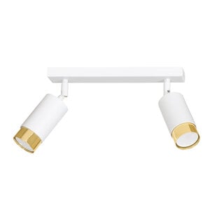 Emibig Boras double white with gold finish ceiling spotlight orientable GU10
