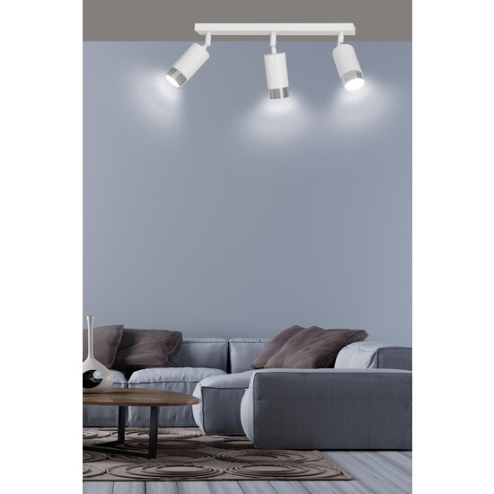 Emibig Emibig Boras 3L ceiling spotlight GU10 white and chrome luxury finish - Ideal lighting for any space