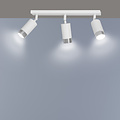 Boras 3L plafondspot GU10 wit en chroom luxe afwerking